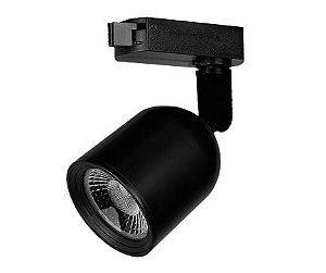 Spot Led Para Trilho 7W 3000K 630 Lumens Preto Elegance Avant