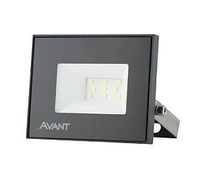 Refletor LED 10W 3000K IP65 De Alumínio Preto Avant
