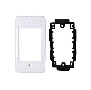 Placa E Suporte Para Condulete De 3 Módulos 1" Branco Inpol