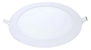 Painel de LED Embutir Redondo 22cm 6500K 18W