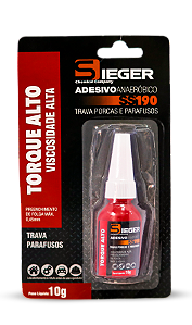 Adesivo Anaeróbico Trava Roscas com Alta Resistência 10g SS190 Sieger