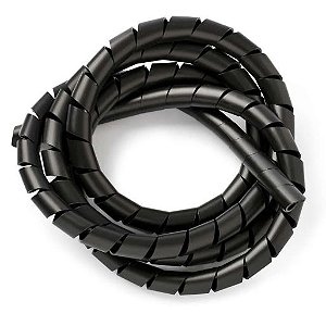 Organizador de Fios Espiral Preto 3/4 2 Metros Frontec
