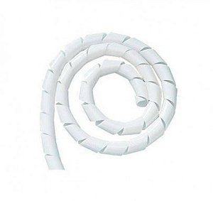 Organizador de Fios Espiral Branco 1/4 2 Metros Frontec
