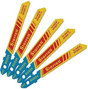 Lamina Serra Tico Tico Para Metal 50 mm 24 Dentes Kit Com 5 Unidades