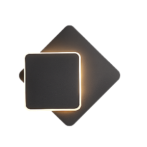 Arandela LED Cristall Wall Tenerife 10W 3000K 800lm Bivolt Ferro Preta IP20