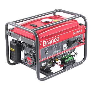 Gerador de Energia a Gasolina B4T9000E 110V 220V Branco Motores