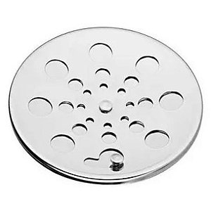 Grelha Redonda para Ralo 10cm Inox com Sistema Rotativo Overtime