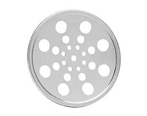 Grelha de Ralo Redonda em Aço Inox 10x10cm Overtime
