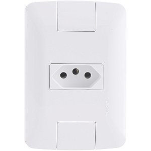 Conjunto Tomada 2P+T 20A 250V Aria Branco 4x2 Tramontina