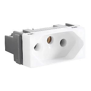 Módulo Tomada 2P+T 10A 250V Aria Branco Tramontina