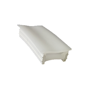 Perfil de Silicone Embutir Flexível 26x11mm para Fita LED Cristall Pro Mena Cristallux
