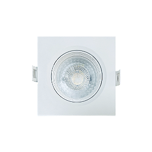 Spot de Embutir LED FCOB 5W 6500K Luz Branca Bivolt Branco Cristallux