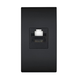 Modulo Para RJ45 CAT5E Com Conector Preto 50.000 Pezzi