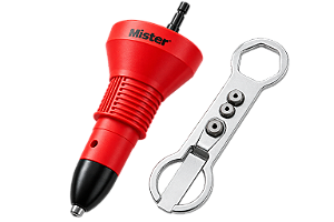 Adaptador Cabeçote Rebitador para Parafusadeira Mister