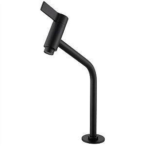 Torneira de Bancada Slim Preto Fosco com 1/4 Volta Talita 4040