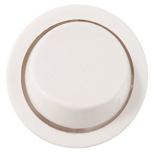 Interruptor Redondo Simples 10A 250V Branco para Móveis Tramontina