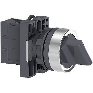 Chave Comutadora Plástica 22mm 2 Posições Fixas 1NA XA2AD21 Schneider Electric