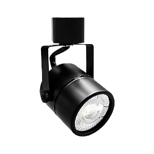 Spot Iron Preto para Trilho Energizado Lâmpada Dicroica MR16 GU10 Cristallux