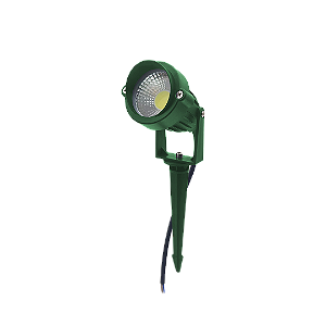 Espeto de Jardim LED COB 5W Luz Verde 450lm Bivolt IP66 Cristallux