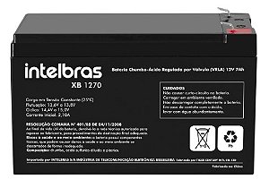 Bateria VRLA 12V 7Ah XB 1270 Selada AGM Intelbras