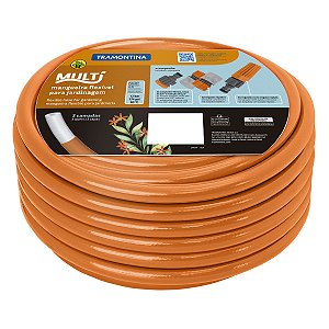 Mangueira de Jardim Flexível 20m com Engate e Esguicho Tramontina Multi