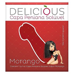 CAPA PENIANA COMESTÍVEL MORANGO