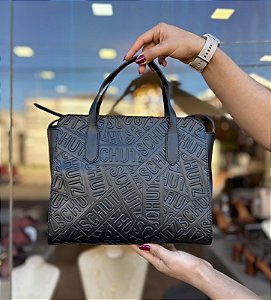 BOLSA MEDIA LOGOMANIA EM RELEVO SCHUTZ