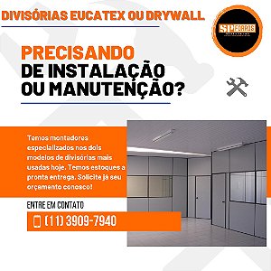 divisórias eucatex - divisoria para escritório - divisória eucatex com porta