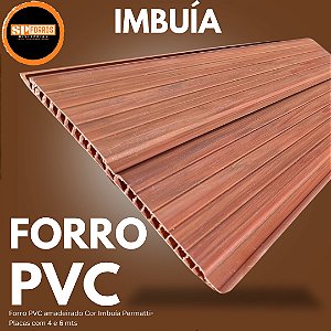 Forro pvc madeira-Cor imbuia-Permatti