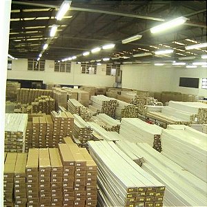 Forro PVC - Branco Frisado 6mm Régua c/ 5 metros-SP Forros PVC