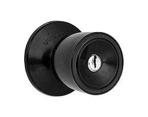 Fechadura Tubular 90mm  Preta Porta Divisória Eucatex