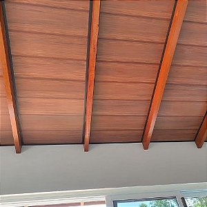 Forro PVC Liso Junta Seca Amadeirado Perfilix – Mogno