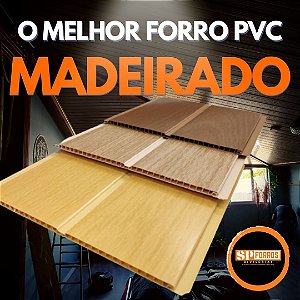 Forro PVC Amadeirado-Cerejeira-Nogueira-Mogno-(M2)