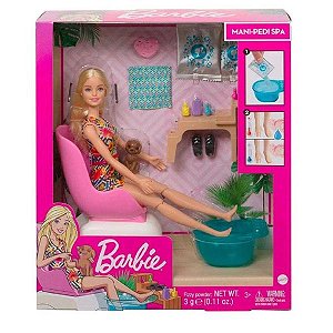 Boneca Barbie Mattel Salão de Manicure - Mattel GHN07