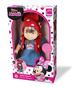 Boneca Bebê mania Minnie Mouse