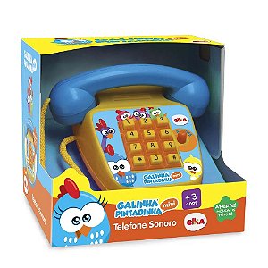 Telefone Sonoro Galinha Pintadinha mini