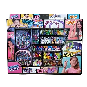 Kit Decora Pulseiras com Adesivos e Miçangas - Toyng
