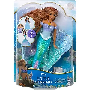 Boneca Disney a Pequena Sereia Ariel Hora da Transformação - Mattel