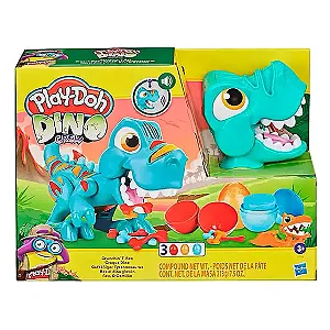 Brinquedo Massinha O Jogo Dos Dinossauros Playdoh Hasbro