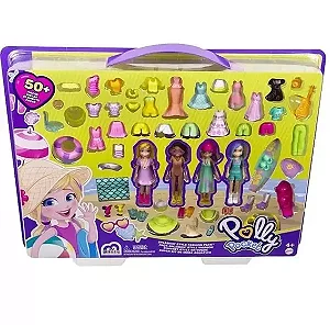 Kit Brinquedo Jogo Da Moda Boneca Com Roupas E Acessórios