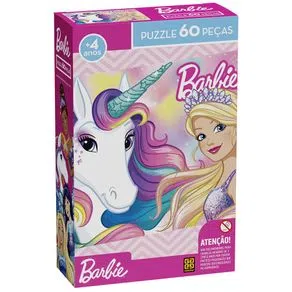 Quebra-Cabeça Puzzle Barbie 60 Peças