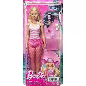 Boneca Barbie Fashion Dia de Praia Com Acessórios