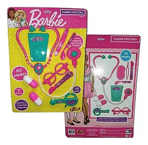 Kit De Médico Barbie Doutora Blister C/ 9 Peças