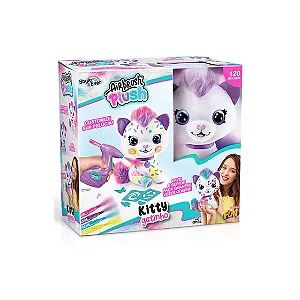 Pelucia Airbrush Plush Kitty Gatinho Para Pintar