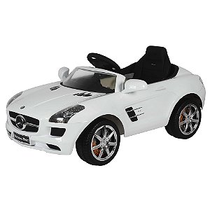 Mini Veículo Elétrico Infantil Mercedes Benz SLS AMG Branco