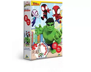 Quebra-Cabeça Spidey Hulk Grandinho 28 Peças