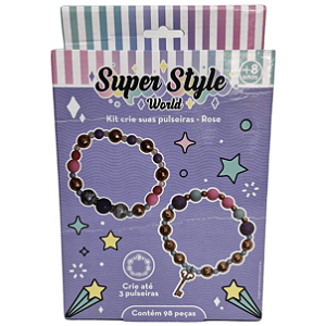 Kit Crie Suas Pulseiras Azul Berloques Pingentes