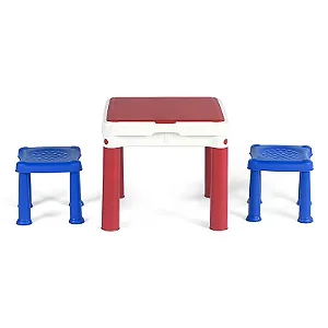Conjunto de Mesa e Cadeiras Infantil Constru Kids