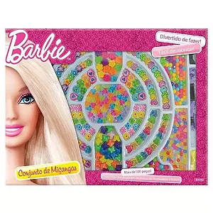 Barbie Miçangas Caixa com 100 Peças