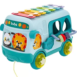Brinquedo Ônibus De Atividades Chocalho Xilofone